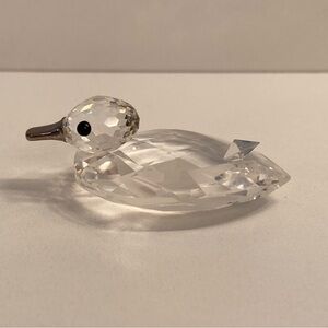 Swarovski Crystal Duck with Silver Accents